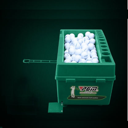 PGM Indoor Golf Multi-function Automatic Ball Machine with Club Rack, 60x33x27cm Green