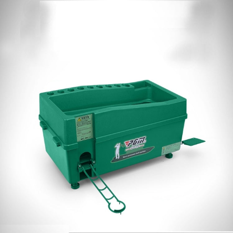 PGM Indoor Golf Multi-function Automatic Ball Machine with Club Rack, 60x33x27cm Green