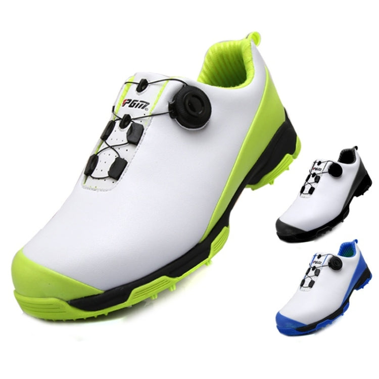 รองเท้าผ้าใบ PGM Golf Waterproof Rotary Buckle Shoe สำหรับผู้ชาย, 41, 45, 40, 42, 43, 44