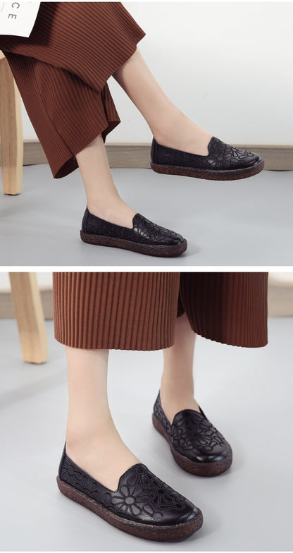 รองเท้าลำลองแบบสวมใส่ได้ปักลายปักสำหรับผู้หญิง, 35, 36, 37, 38, 39, 40, 41