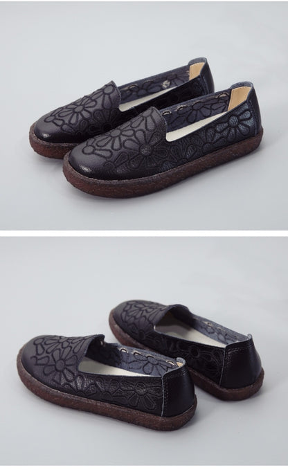 รองเท้าลำลองแบบสวมใส่ได้ปักลายปักสำหรับผู้หญิง, 35, 36, 37, 38, 39, 40, 41