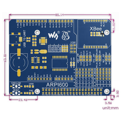 บอร์ดอะแดปเตอร์ Waveshare สำหรับ Arduino และ Raspberry Pi