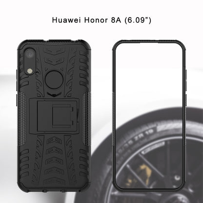 พื้นผิวยาง TPU + PC เคสโทรศัพท์กันกระแทกสำหรับ Huawei Honor 8A / Y6 2019 พร้อมตัวยึด, For Honor 8A