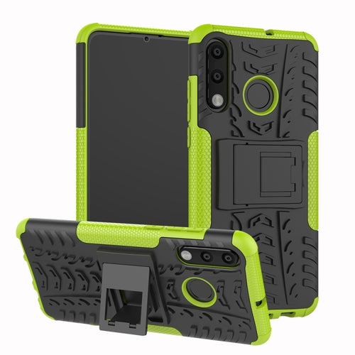 พื้นผิวยาง TPU + PC เคสโทรศัพท์กันกระแทกสำหรับ Huawei P30 Lite / Nova 4e พร้อมตัวยึด, For Huawei P30 Lite