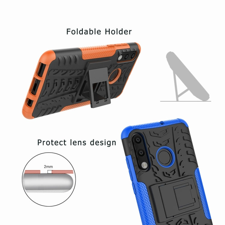 พื้นผิวยาง TPU + PC เคสโทรศัพท์กันกระแทกสำหรับ Huawei P30 Lite / Nova 4e พร้อมตัวยึด, For Huawei P30 Lite