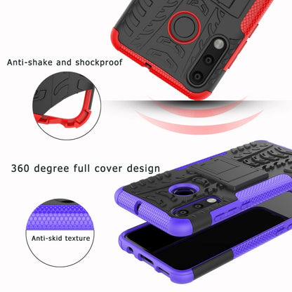 พื้นผิวยาง TPU + PC เคสโทรศัพท์กันกระแทกสำหรับ Huawei P30 Lite / Nova 4e พร้อมตัวยึด, For Huawei P30 Lite