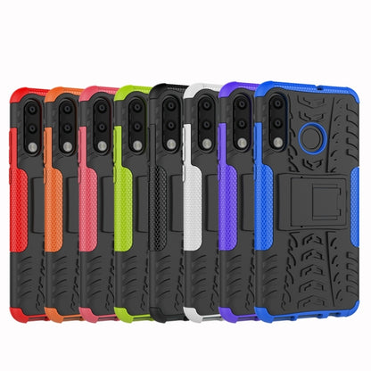 พื้นผิวยาง TPU + PC เคสโทรศัพท์กันกระแทกสำหรับ Huawei P30 Lite / Nova 4e พร้อมตัวยึด, For Huawei P30 Lite