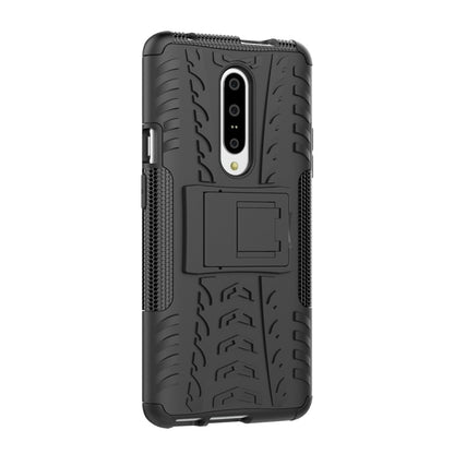 เคสโทรศัพท์กันกระแทกพื้นผิวยาง TPU + PC สำหรับ OnePlus 7 พร้อมตัวยึด, For OnePlus 7