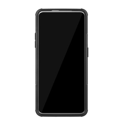 เคสโทรศัพท์กันกระแทกพื้นผิวยาง TPU + PC สำหรับ OnePlus 7 พร้อมตัวยึด, For OnePlus 7