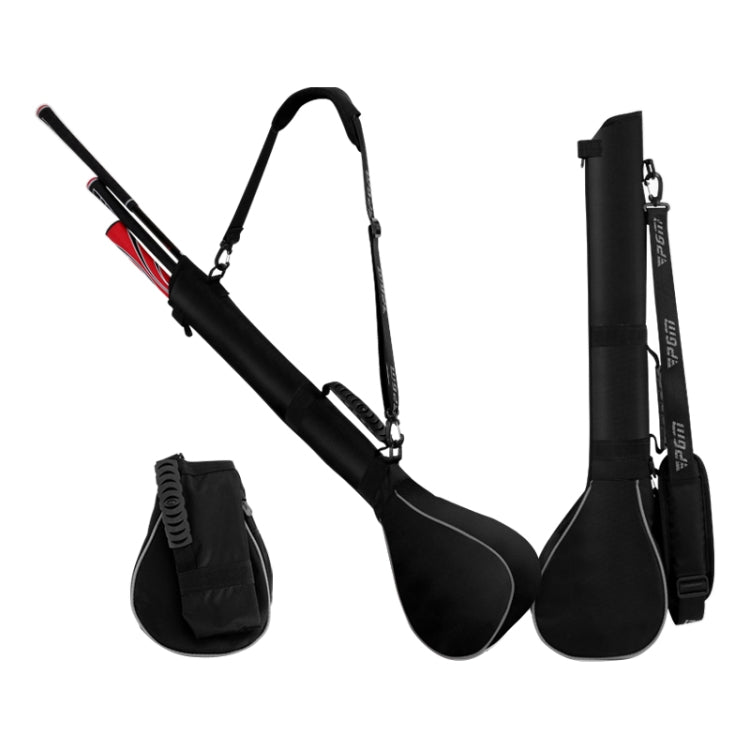 PGM Golf กระเป๋าลูกไนล่อนแบบพกพาพับได้ (สีดำเงิน), PGM Black Silver, PGM Black Red