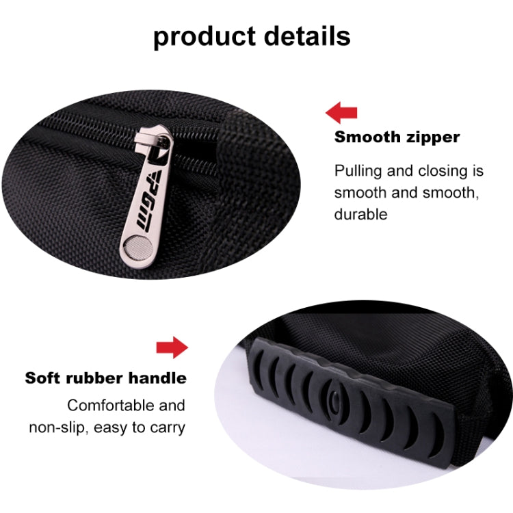 PGM Golf กระเป๋าลูกไนล่อนแบบพกพาพับได้ (สีดำเงิน), PGM Black Silver, PGM Black Red