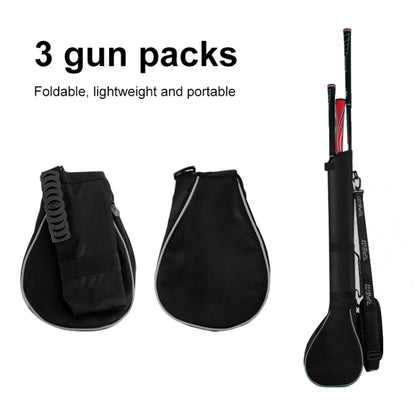 PGM Golf กระเป๋าลูกไนล่อนแบบพกพาพับได้ (สีดำเงิน), PGM Black Silver, PGM Black Red