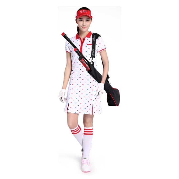 PGM Golf กระเป๋าลูกไนล่อนแบบพกพาพับได้ (สีดำเงิน), PGM Black Silver, PGM Black Red