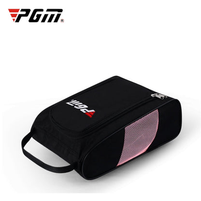 PGM Golf กระเป๋าใส่รองเท้าไนลอนที่ทนทานต่อการสึกหรอและระบายอากาศได้ดี, XB001 Black, XB001 Black Red, XB001 Black Blue, XB001 Black Pink