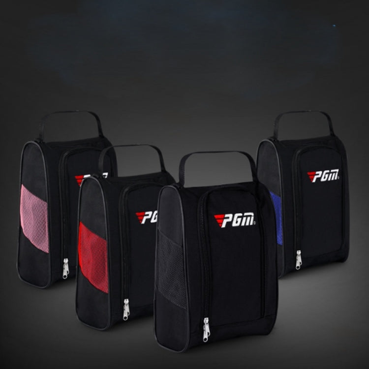 PGM Golf กระเป๋าใส่รองเท้าไนลอนที่ทนทานต่อการสึกหรอและระบายอากาศได้ดี, XB001 Black, XB001 Black Red, XB001 Black Blue, XB001 Black Pink