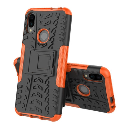 พื้นผิวยาง TPU + PC เคสโทรศัพท์กันกระแทกสำหรับ Xiaomi Redmi Note 7 พร้อมตัวยึด