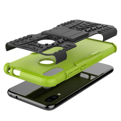 พื้นผิวยาง TPU + PC เคสโทรศัพท์กันกระแทกสำหรับ Xiaomi Redmi Note 7 พร้อมตัวยึด