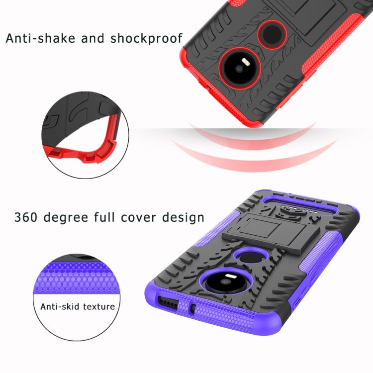 พื้นผิวยาง TPU + PC เคสโทรศัพท์กันกระแทกสำหรับ Xiaomi Redmi Note 7 พร้อมตัวยึด