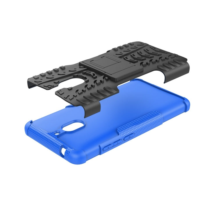 พื้นผิวยาง TPU + PC เคสโทรศัพท์กันกระแทกสำหรับ Nokia 2.1 พร้อมตัวยึด