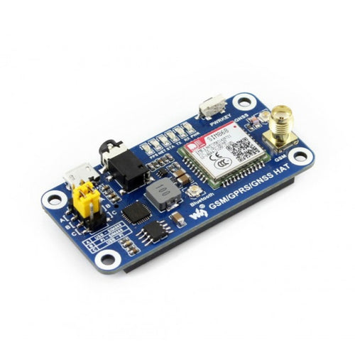 Waveshare GSM/GPRS/GNSS/Bluetooth HAT สำหรับ Raspberry Pi, GSM/GPRS/GNSS/Bluetooth HAT