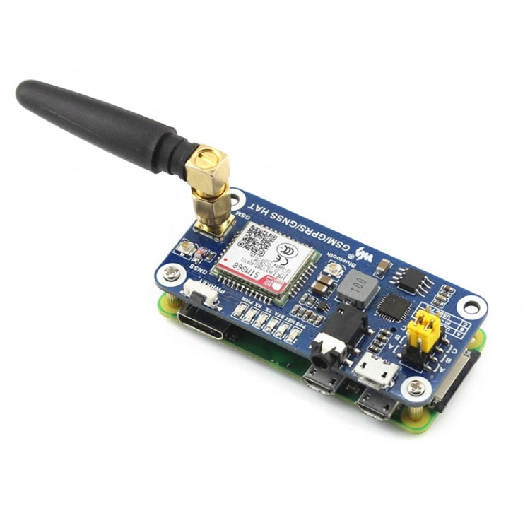 Waveshare GSM/GPRS/GNSS/Bluetooth HAT สำหรับ Raspberry Pi, GSM/GPRS/GNSS/Bluetooth HAT