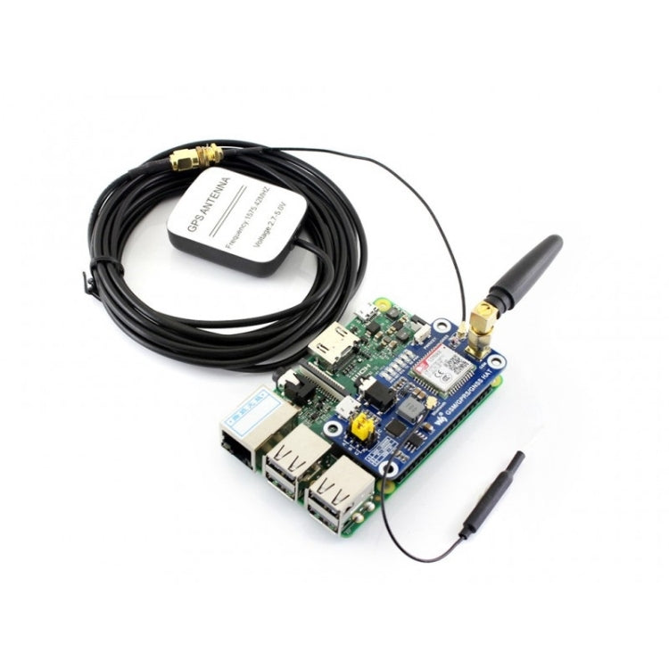 Waveshare GSM/GPRS/GNSS/Bluetooth HAT สำหรับ Raspberry Pi, GSM/GPRS/GNSS/Bluetooth HAT