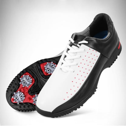 PGM Golf Breathable รองเท้าผ้าใบหนังไมโครไฟเบอร์กันลื่นกันน้ำสำหรับผู้ชาย, 39, 40, 41, 42, 43, 44