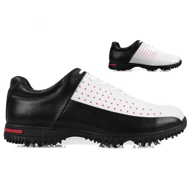 PGM Golf Breathable รองเท้าผ้าใบหนังไมโครไฟเบอร์กันลื่นกันน้ำสำหรับผู้ชาย, 39, 40, 41, 42, 43, 44