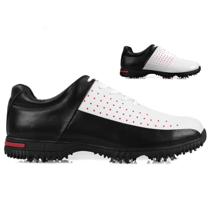 PGM Golf Breathable รองเท้าผ้าใบหนังไมโครไฟเบอร์กันลื่นกันน้ำสำหรับผู้ชาย, 39, 40, 41, 42, 43, 44