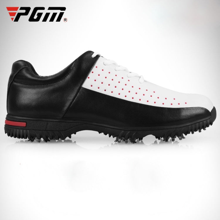 PGM Golf Breathable รองเท้าผ้าใบหนังไมโครไฟเบอร์กันลื่นกันน้ำสำหรับผู้ชาย, 39, 40, 41, 42, 43, 44