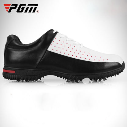PGM Golf Breathable รองเท้าผ้าใบหนังไมโครไฟเบอร์กันลื่นกันน้ำสำหรับผู้ชาย, 39, 40, 41, 42, 43, 44