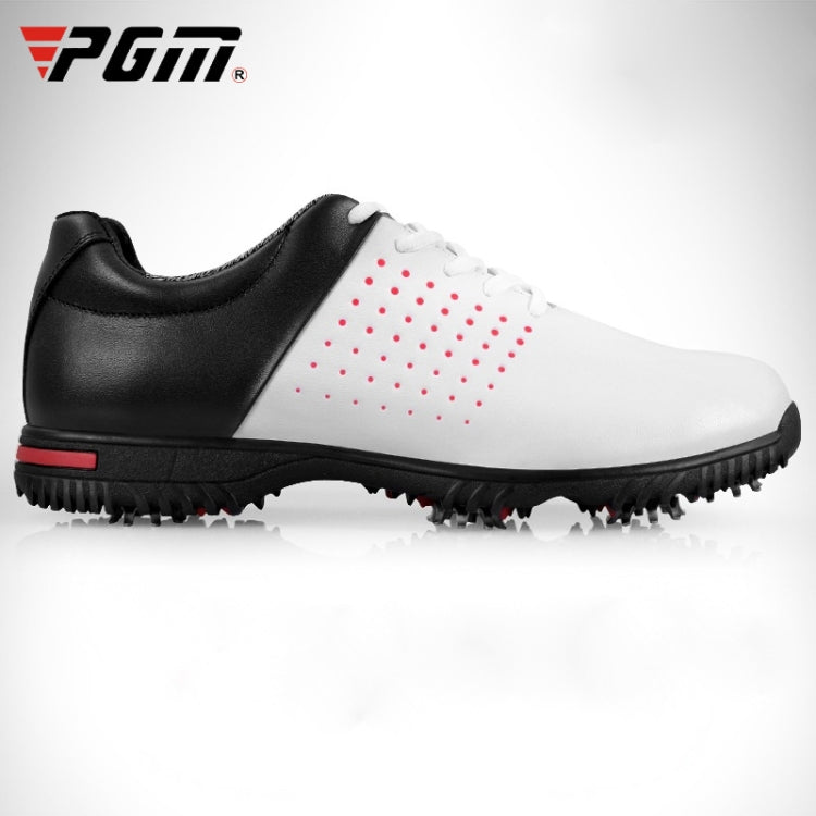 PGM Golf Breathable รองเท้าผ้าใบหนังไมโครไฟเบอร์กันลื่นกันน้ำสำหรับผู้ชาย, 39, 40, 41, 42, 43, 44