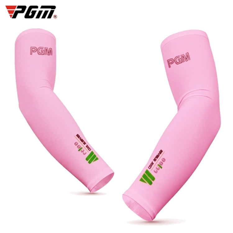 ปลอกแขนกันแดด PGM Golf Ice Silk สำหรับผู้ชายและผู้หญิง (สี:ชมพู Size:XXL), M, L, XL, XXL