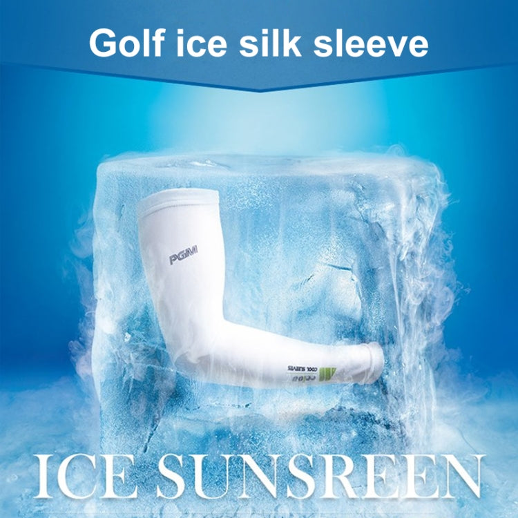 ปลอกแขนกันแดด PGM Golf Ice Silk สำหรับผู้ชายและผู้หญิง (สี:ชมพู Size:XXL), M, L, XL, XXL