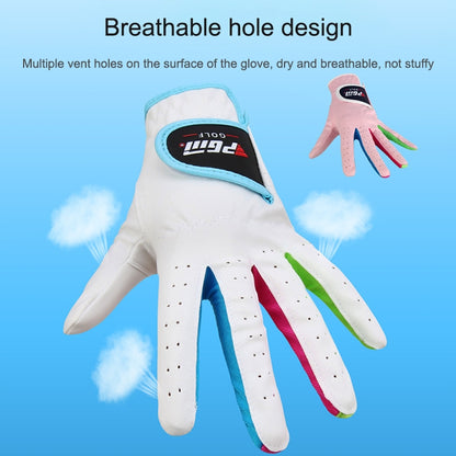 PGM One Pair Golf ถุงมือผ้าไมโครไฟเบอร์นุ่มสบายสำหรับเด็ก, 14, 15, 16, 17
