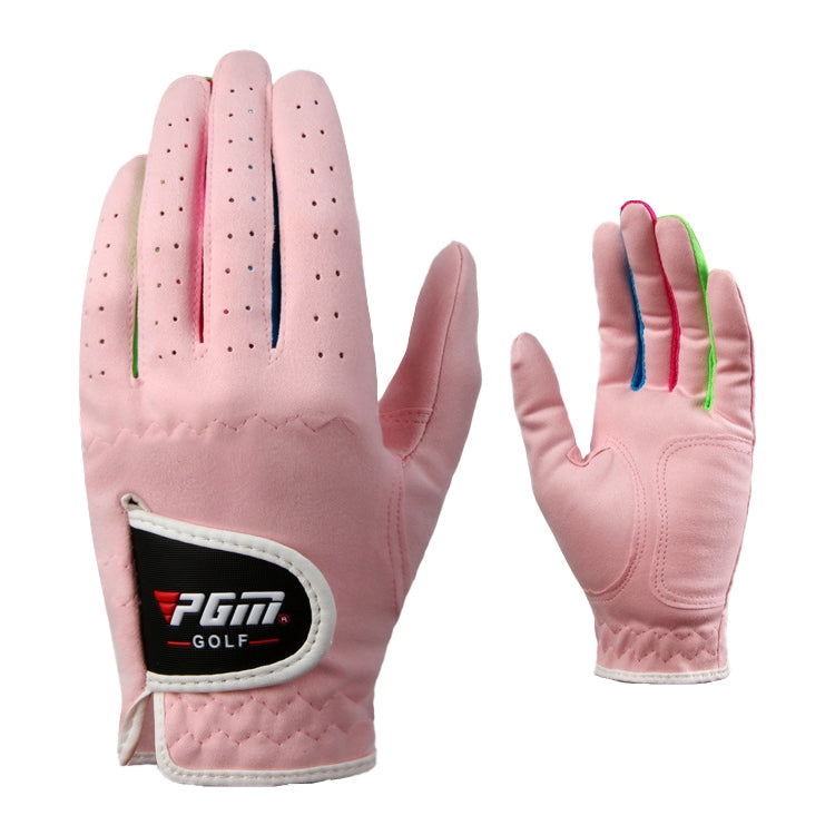 PGM One Pair Golf ถุงมือผ้าไมโครไฟเบอร์นุ่มสบายสำหรับเด็ก, 14, 15, 16, 17