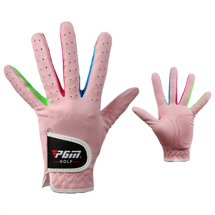 PGM One Pair Golf ถุงมือผ้าไมโครไฟเบอร์นุ่มสบายสำหรับเด็ก, 14, 15, 16, 17