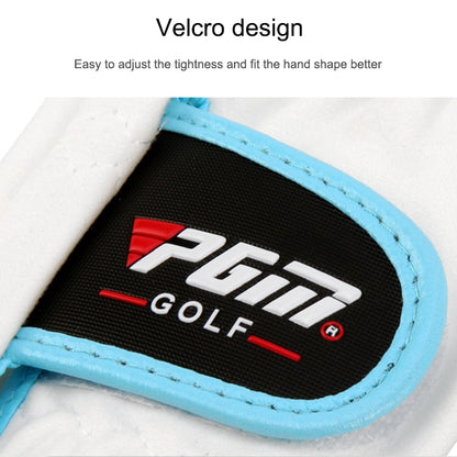 PGM One Pair Golf ถุงมือผ้าไมโครไฟเบอร์นุ่มสบายสำหรับเด็ก, 14, 15, 16, 17