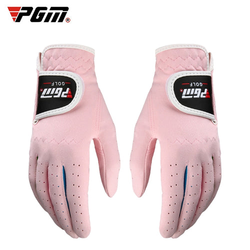 PGM One Pair Golf ถุงมือผ้าไมโครไฟเบอร์นุ่มสบายสำหรับเด็ก, 14, 15, 16, 17