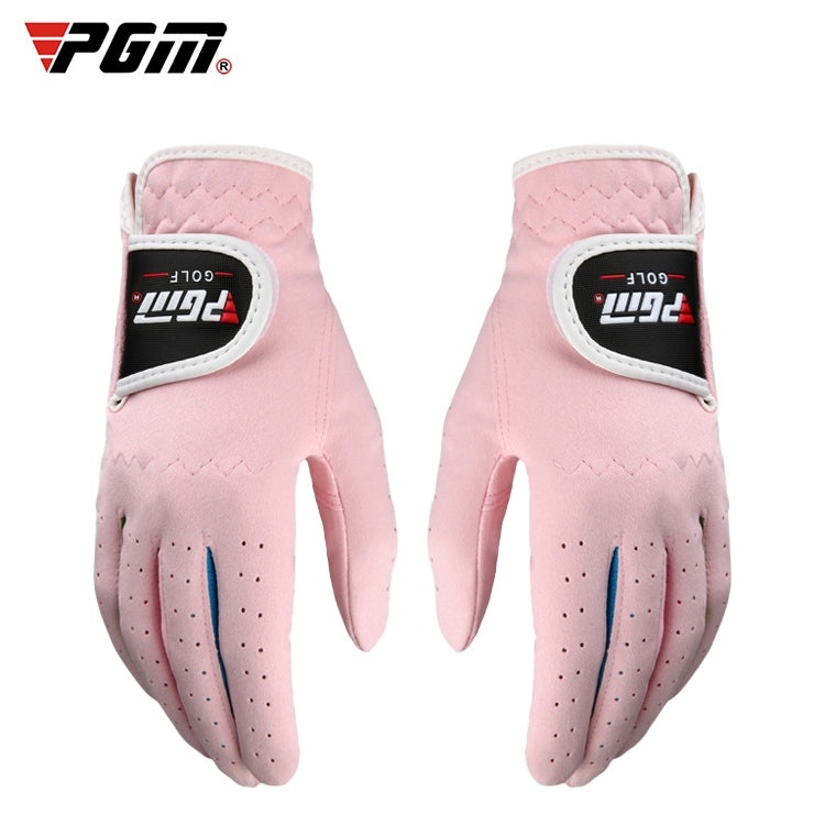 PGM One Pair Golf ถุงมือผ้าไมโครไฟเบอร์นุ่มสบายสำหรับเด็ก, 14, 15, 16, 17