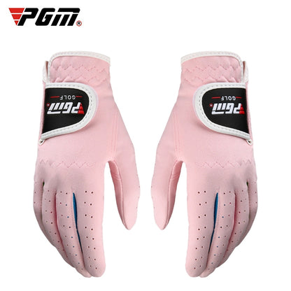 PGM One Pair Golf ถุงมือผ้าไมโครไฟเบอร์นุ่มสบายสำหรับเด็ก, 14, 15, 16, 17