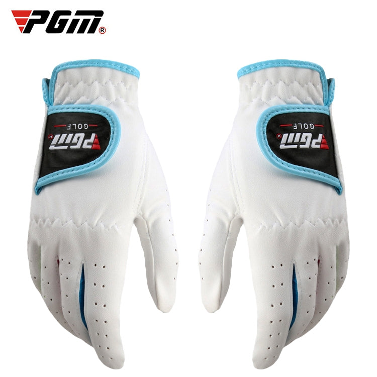 PGM One Pair Golf ถุงมือผ้าไมโครไฟเบอร์นุ่มสบายสำหรับเด็ก, 14, 15, 16, 17