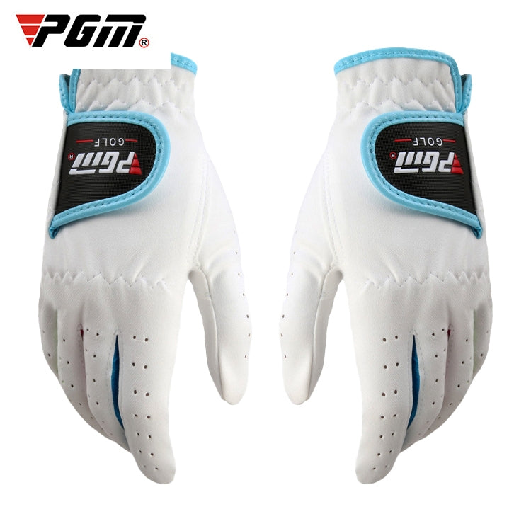 PGM One Pair Golf ถุงมือผ้าไมโครไฟเบอร์นุ่มสบายสำหรับเด็ก, 14, 15, 16, 17