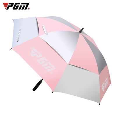 PGM Golf ร่มไฟเบอร์กลาสแบบตรงป้องกันพายุไต้ฝุ่น (สี: ชมพูขนาด: คู่มือ), Auto, Manual