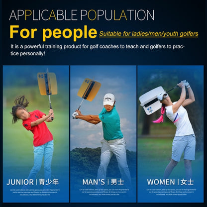 PGM Golf Warm-up Wind Swing Fan Resistance Practice Aid Trainer Training Guide, HGB007 White, HGB007 Yellow