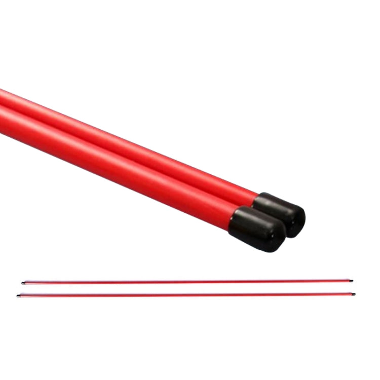 PGM 2 PCS Golf Alignment Sticks แท่งช่วยฝึกไฟเบอร์กลาสสำหรับทิศทางลูกที่ถูกต้อง (สี: สีแดงขนาด: ไม่มีแพ็คเกจ), No Package, With Package