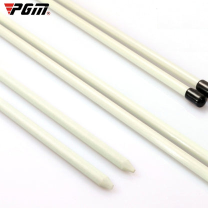 PGM 2 PCS Golf Alignment Sticks แท่งช่วยฝึกไฟเบอร์กลาสสำหรับทิศทางลูกที่ถูกต้อง (สี: สีแดงขนาด: ไม่มีแพ็คเกจ), No Package, With Package