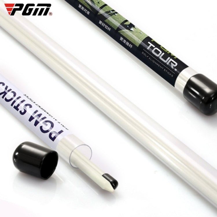 PGM 2 PCS Golf Alignment Sticks แท่งช่วยฝึกไฟเบอร์กลาสสำหรับทิศทางลูกที่ถูกต้อง (สี: สีแดงขนาด: ไม่มีแพ็คเกจ), No Package, With Package