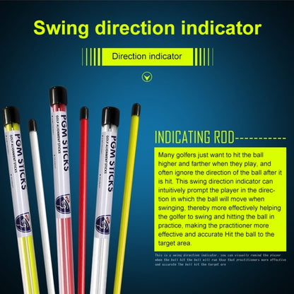 PGM 2 PCS Golf Alignment Sticks แท่งช่วยฝึกไฟเบอร์กลาสสำหรับทิศทางลูกที่ถูกต้อง (สี: สีแดงขนาด: ไม่มีแพ็คเกจ), No Package, With Package