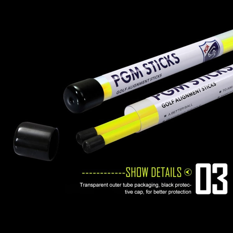 PGM 2 PCS Golf Alignment Sticks แท่งช่วยฝึกไฟเบอร์กลาสสำหรับทิศทางลูกที่ถูกต้อง (สี: สีแดงขนาด: ไม่มีแพ็คเกจ), No Package, With Package